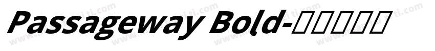 Passageway Bold字体转换